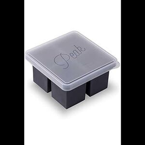 W&P 2-pack Set Silicone 4 Cup Cube Freezer Trays With Lids